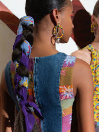 Mexican hairstyles vintage hairstyles braided hairstyles cool hairstyles diy girls costumes curly hair styles natural hair styles braided scarf estilo hippie. The Fabric Embellished Braid At Jonathan Cohen Is A Love Letter To Mexico And Sustainability Vogue