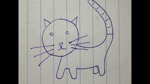 Cách vẽ con mèo đơn giản nhất cho bé học vẽ - How to draw cats easy -  YouTube