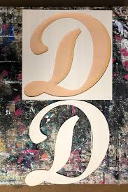 how to decorate wood letters with a