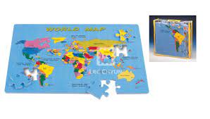 54 pcs world map puzzle eva foam mat