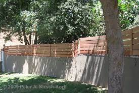 landscaping retaining walls wood fence