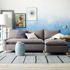 bliss down filled sectional west elm