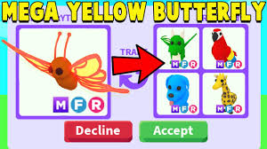 trading mega yellow erfly in adopt