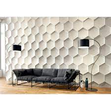 Hexagon Gypsum Plaster 3d Wall Panels