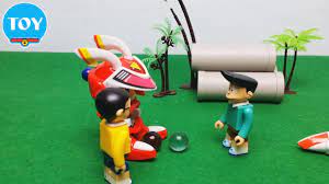 đồ chơi Doremon - Nobita và Suneo thi bắn bi Robot phần 1 - YouTube