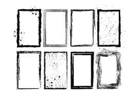 grunge frame vector art icons and