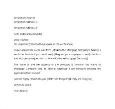 Sample Employment Verification Letter For Apartment Proof Of