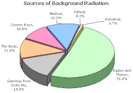 Pie Chart Showing The Sources Of Background Radiation The