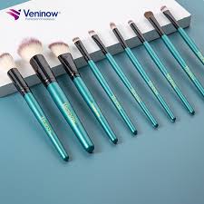 veninow 32 piece blue makeup brush set
