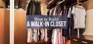 easy diy how to build a walk in closet