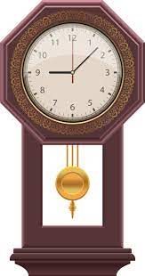 Vintage Wall Clock Clipart Design