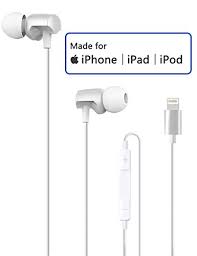 Genuine apple iphone 7 & 7 plus lightning earpods headphones earphones handsfree 8859096276842. Buy Lightning Headphones Compatible With Iphone X Xs Xs Max Xr Iphone 8 P Iphone 7 7 Plus Earphones With Microphone Controller Mfi Certified Wired Earbuds Online In Kuwait B07vslqfqp