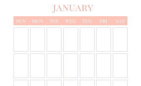 Blank Calendar Free Vertical Monthly Calendar Printable