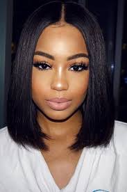 Make a middle parting and brush your shiny black hair nicely on both sides of the parting. Ear Length Pixie Short Hairstyles Black Hair For Girls On Stylevore