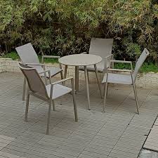 Patio Dining Table Set With Teak