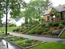 landscaping ideas for sloping front