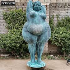 Custom Made Bronze Fat Lady Statue