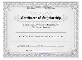 10 Scholarship Award Certificate Examples Pdf Psd Ai