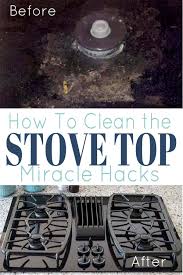 how to clean a glass stove even burned