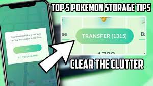 Top 5 Tips To Manage Your Pokemon Storage In Pokemon Go! - YouTube