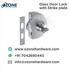 Glass Door Lock With Strike Plate