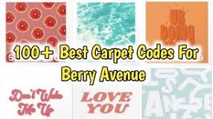 100 best carpet codes for berry avenue