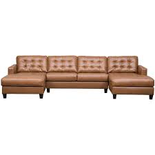 3pc italian leather sectional with laf