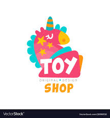 Toy Shop Logo Design Template Kids Store Baby