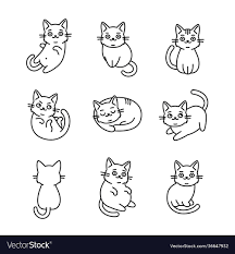 premium vector icon cat sketch on white