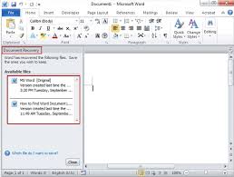 How To Fully Easily Recover Lost Word Document
