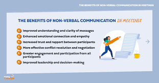 benefits of non verbal communication