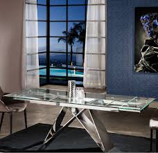 Glass Extendable Dining Table 713016