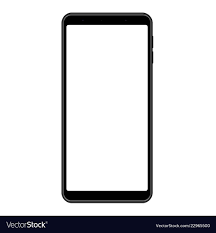 smartphone frame black mockup with