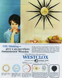 Westclox 1966 Flush Wall Clock Ads