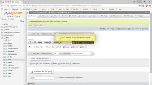 reset auto increment phpmyadmin you