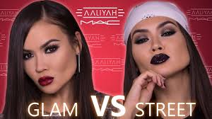 mac x aaliyah tutorial glam vs street