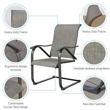 Ulax Furniture C Spring Rocking Steel