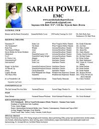 2018 Top Resume Templates Musical Theater Resume Template Beautiful