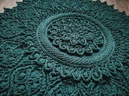 doily rug crochet rug yarn lace mat