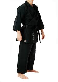Seishin Premium Adult Karate Gi Uniform For Men White Wkf Approved And Black