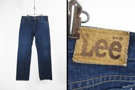 Vintage 70s Lee Denim Jeans Dark Indigo Riders Straight Leg Made In Usa Size 37 X 33