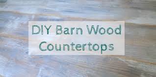 diy barn wood countertops