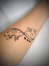 Infinity tattoo | Tatouage initiales, Tatouage poignet, Tatouage initial