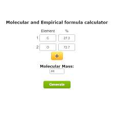 empirical formula calculator