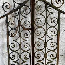 Pair Of Antique Wrought Iron Gates