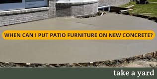 Patio Furniture On New Concrete