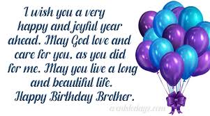 birthday wishes for brother happy