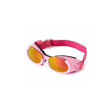 Pink Ils Doggles With Sunset Mirror Lens Straps