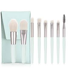 makeup brushes with bag 8pcs