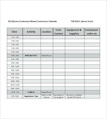Excel Meeting Planner Template Download Conference Agenda